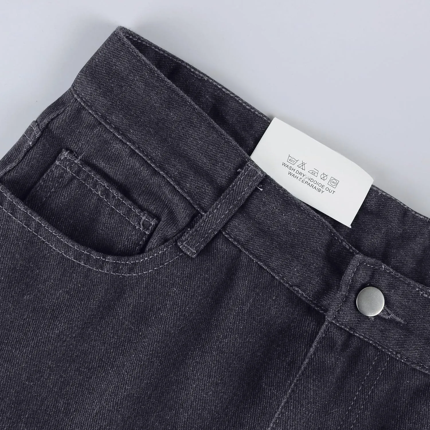 Womens Jeans High Waisted Straight Leg Loose Stretchy Lightweight Baggy Jeans Vintage Comfy Denim Sweatpants with Pockets