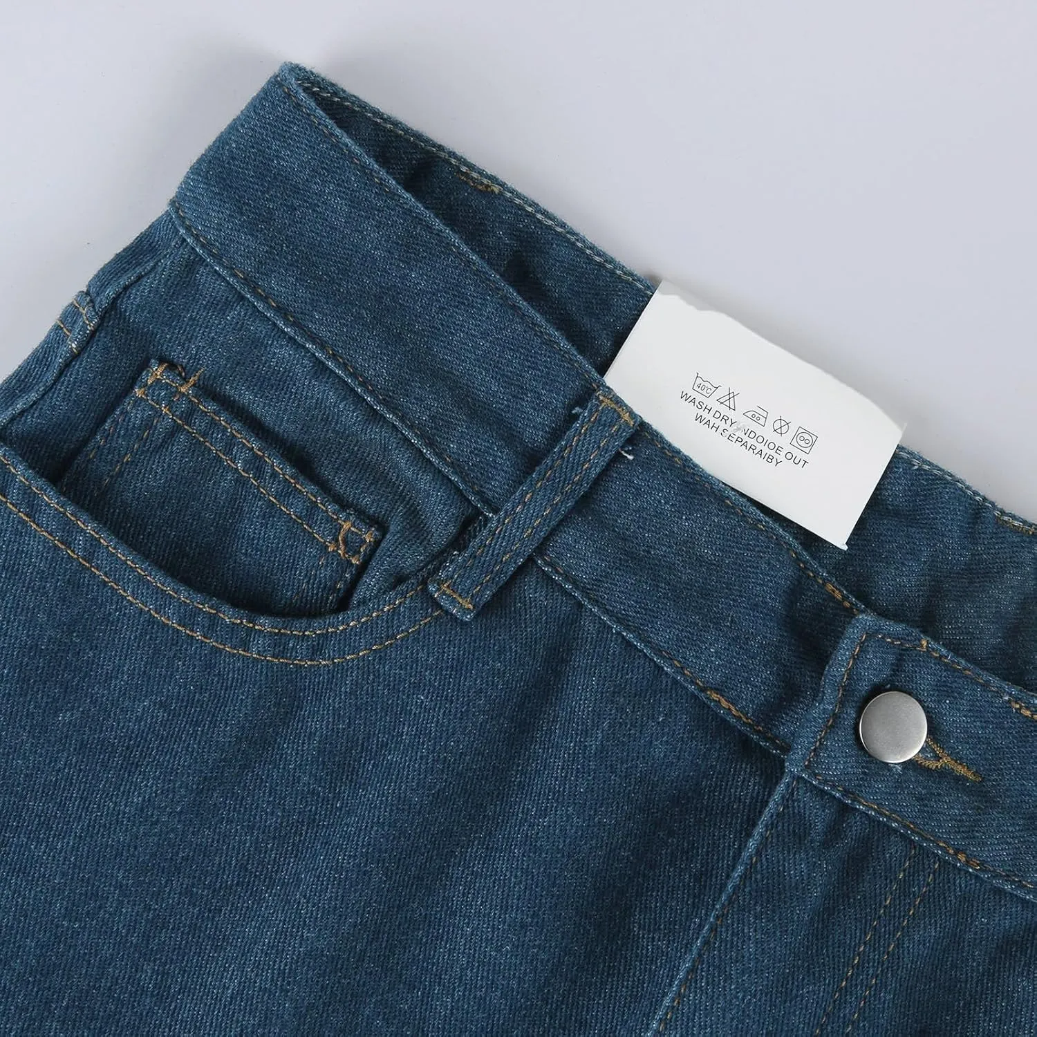 Womens Jeans High Waisted Straight Leg Loose Stretchy Lightweight Baggy Jeans Vintage Comfy Denim Sweatpants with Pockets