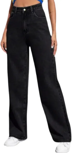 Womens Jeans High Waisted Straight Leg Loose Stretchy Lightweight Baggy Jeans Vintage Comfy Denim Sweatpants with Pockets