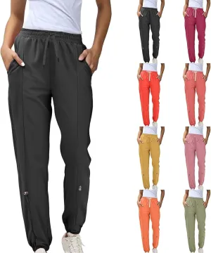 Women's Joggers Drawstring Hiking Pants with Pockets Active Pant for Women Athletic Stretch Breathable Sweatpant