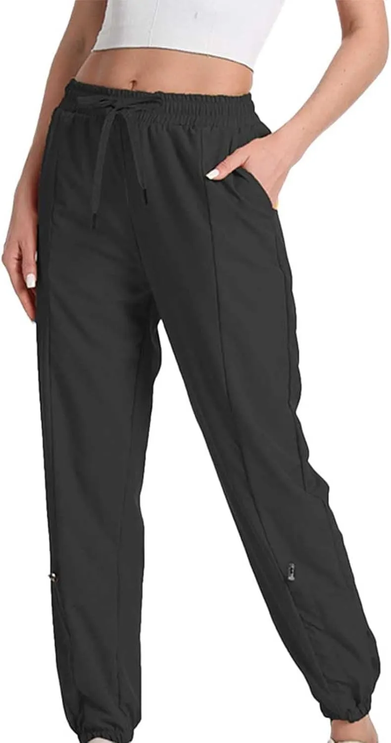 Women's Joggers Drawstring Hiking Pants with Pockets Active Pant for Women Athletic Stretch Breathable Sweatpant