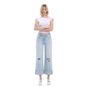 Women's Lovervet Super High Rise Double Cuffed Baggy Wide Leg Jeans LV1459L