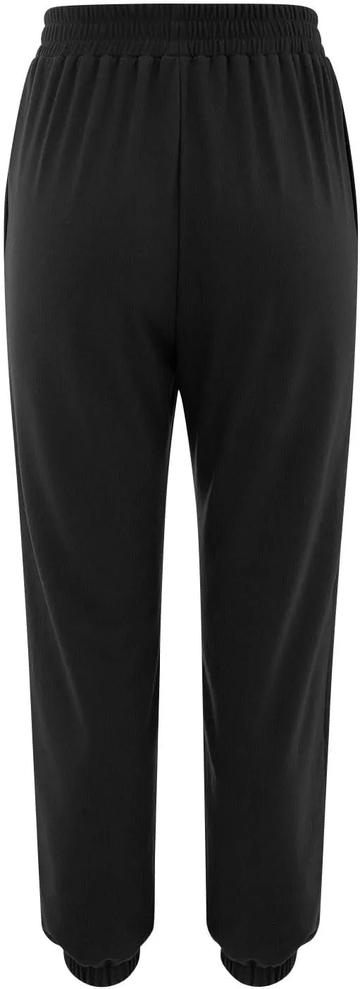 Womens Pants Trendy 2024 Relaxed Fit Athletic Gym Jogger Sweatpants Trendy Baggy Active Loungewear Fall Sweat Pants