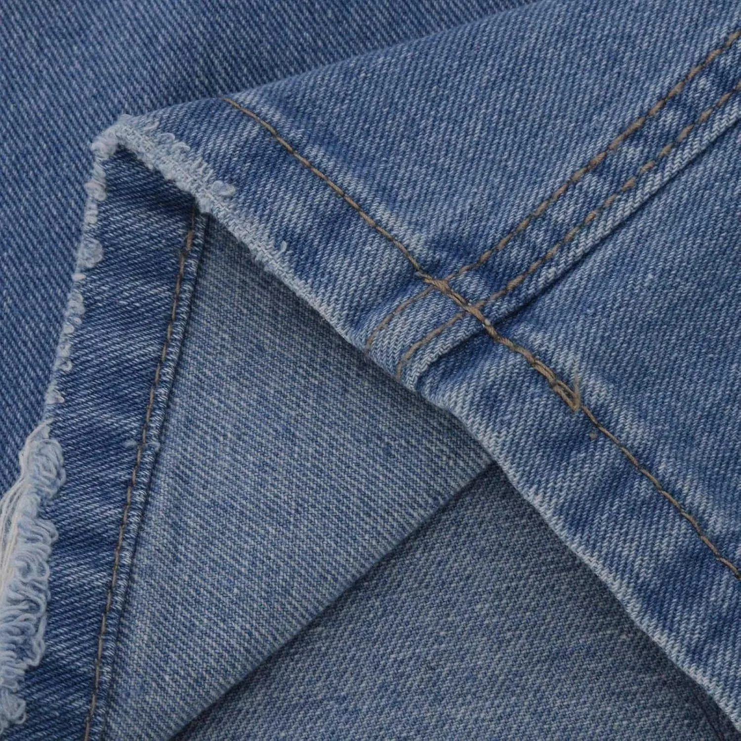 Womens Ripped Jeans Straight Leg Distressed Denim Pants High Waisted Stretch Destroyed Boyfriend Jeans with Pockets